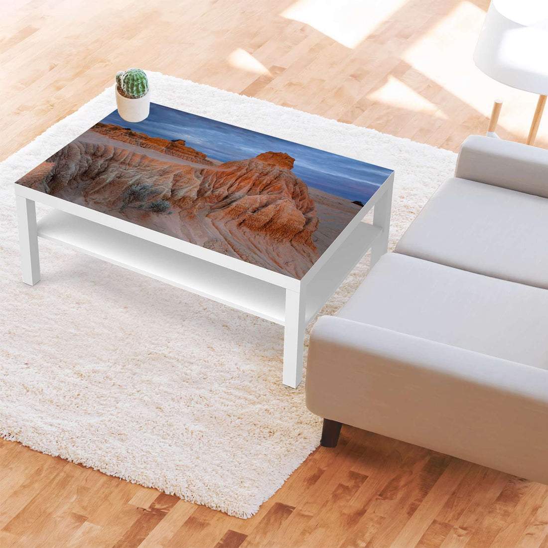 Klebefolie Outback Australia - IKEA Lack Tisch 118x78 cm - Wohnzimmer