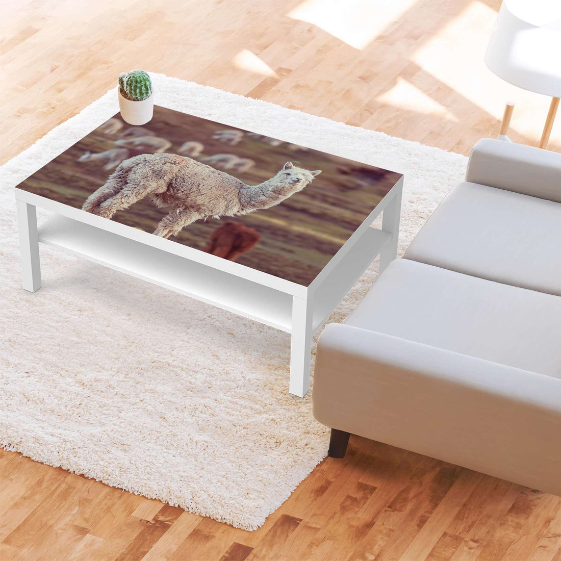 Klebefolie Pako - IKEA Lack Tisch 118x78 cm - Wohnzimmer