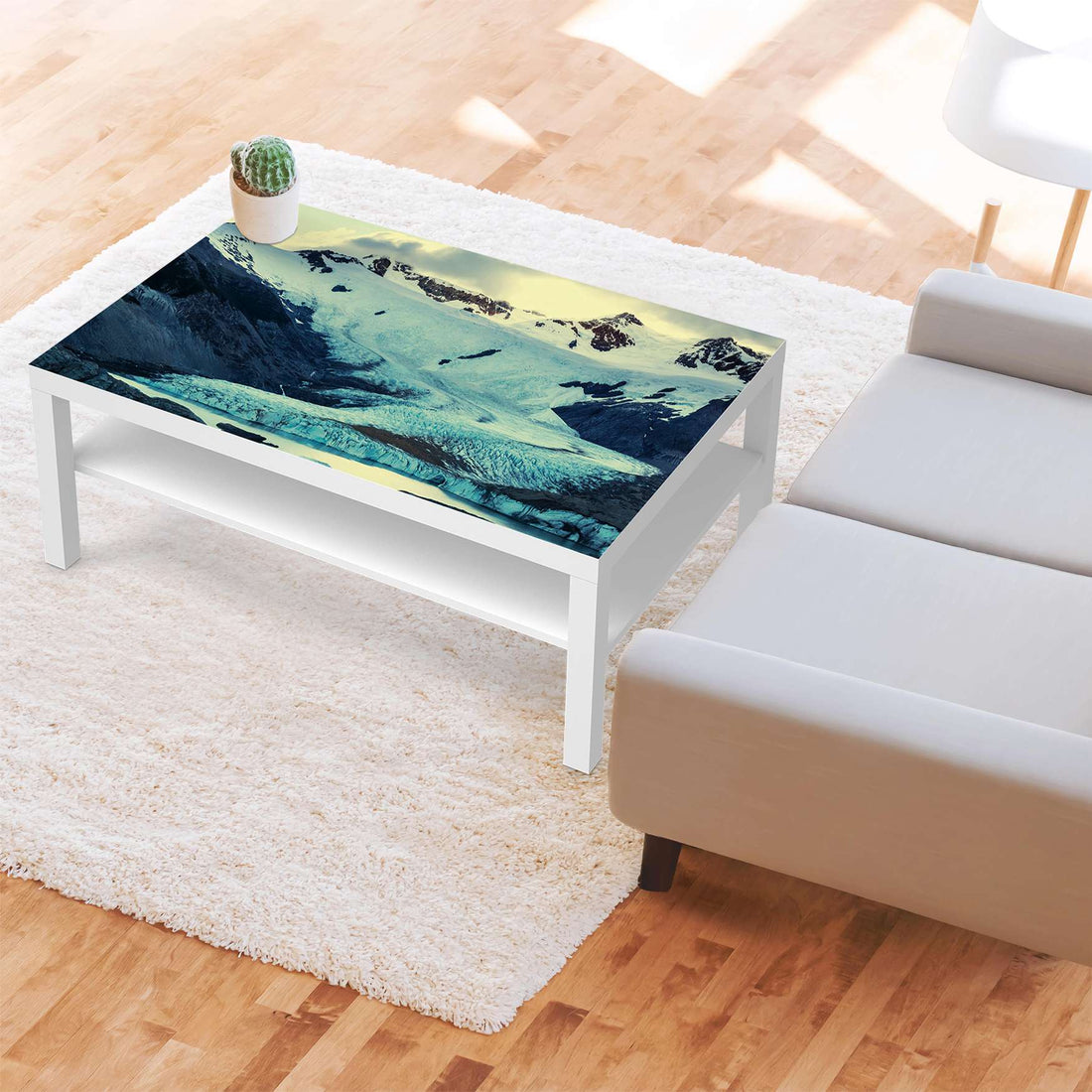 Klebefolie Patagonia - IKEA Lack Tisch 118x78 cm - Wohnzimmer