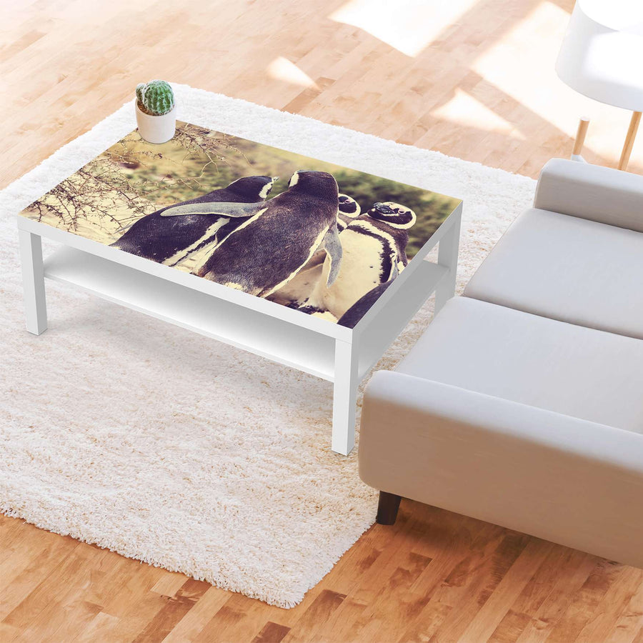 Klebefolie Pingu Friendship - IKEA Lack Tisch 118x78 cm - Wohnzimmer