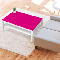 Klebefolie Pink Dark - IKEA Lack Tisch 118x78 cm - Wohnzimmer