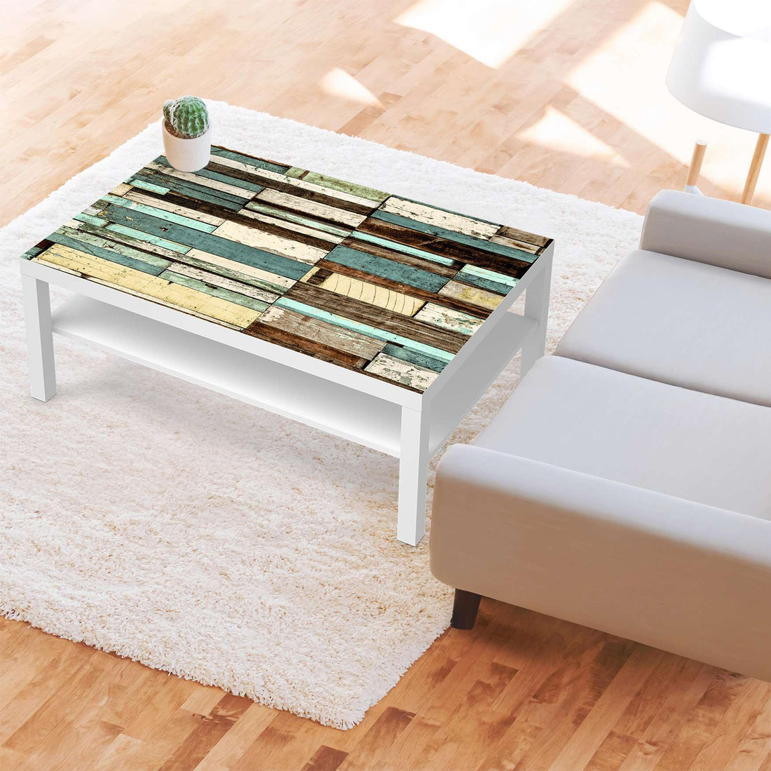 Klebefolie Schiffsbruch - IKEA Lack Tisch 118x78 cm - Wohnzimmer
