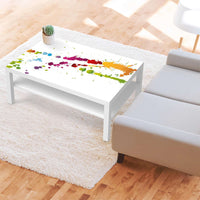 Klebefolie Splash 2 - IKEA Lack Tisch 118x78 cm - Wohnzimmer