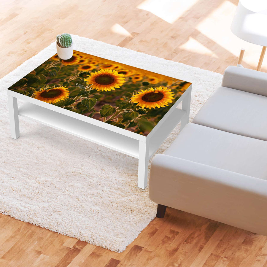 Klebefolie Sunflowers - IKEA Lack Tisch 118x78 cm - Wohnzimmer