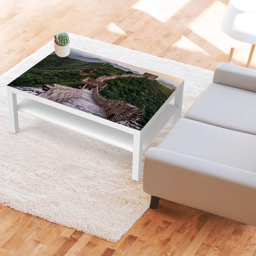 Klebefolie The Great Wall - IKEA Lack Tisch 118x78 cm - Wohnzimmer