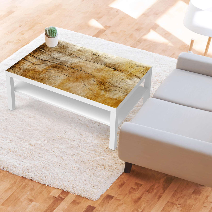 Klebefolie Unterholz - IKEA Lack Tisch 118x78 cm - Wohnzimmer