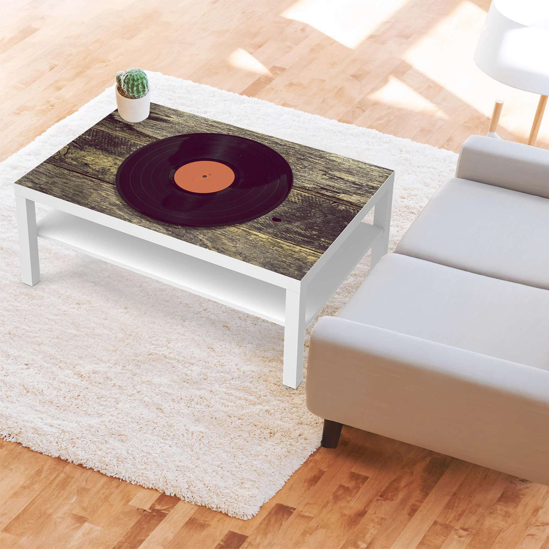 Klebefolie Vinyl - IKEA Lack Tisch 118x78 cm - Wohnzimmer