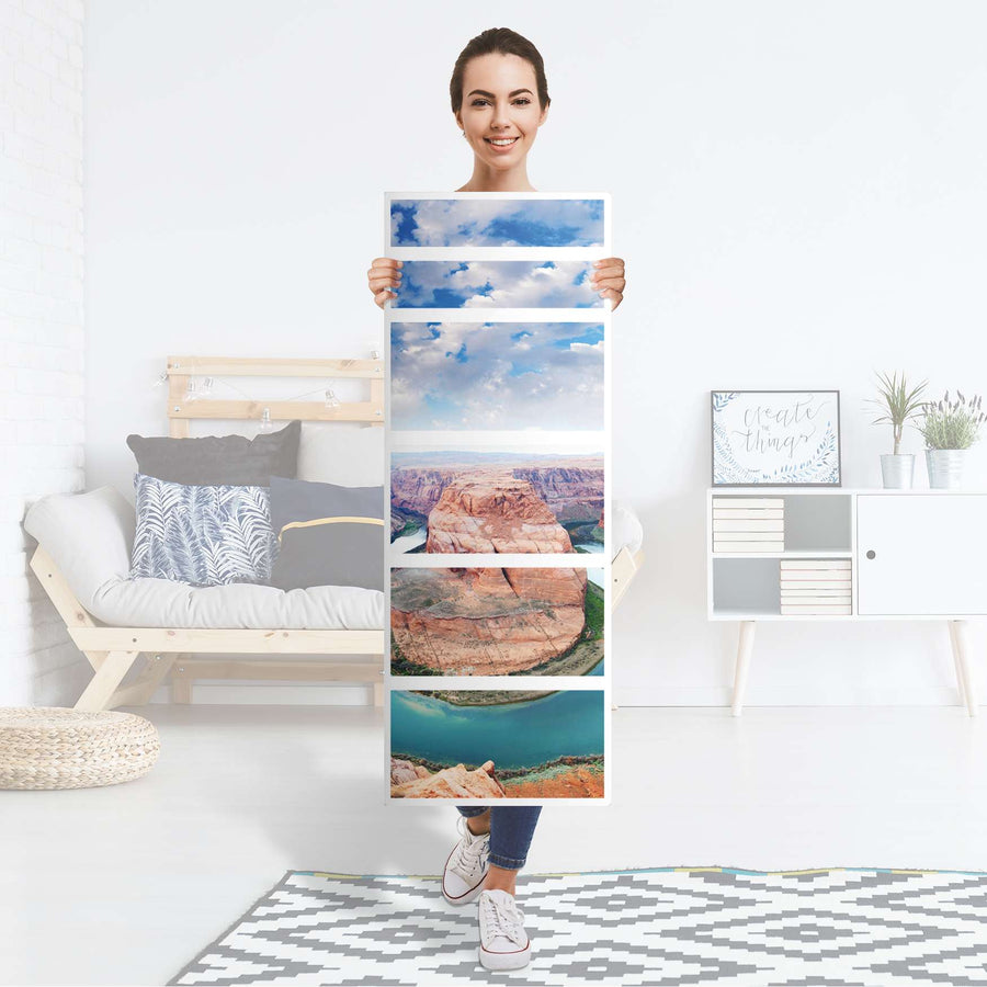 Klebefolie Grand Canyon - IKEA Malm Kommode 6 Schubladen (schmal) - Folie