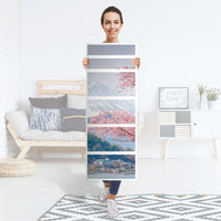 Klebefolie Mount Fuji - IKEA Malm Kommode 6 Schubladen (schmal) - Folie