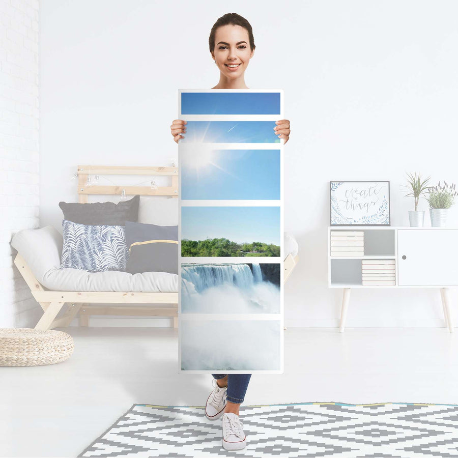 Klebefolie Niagara Falls - IKEA Malm Kommode 6 Schubladen (schmal) - Folie