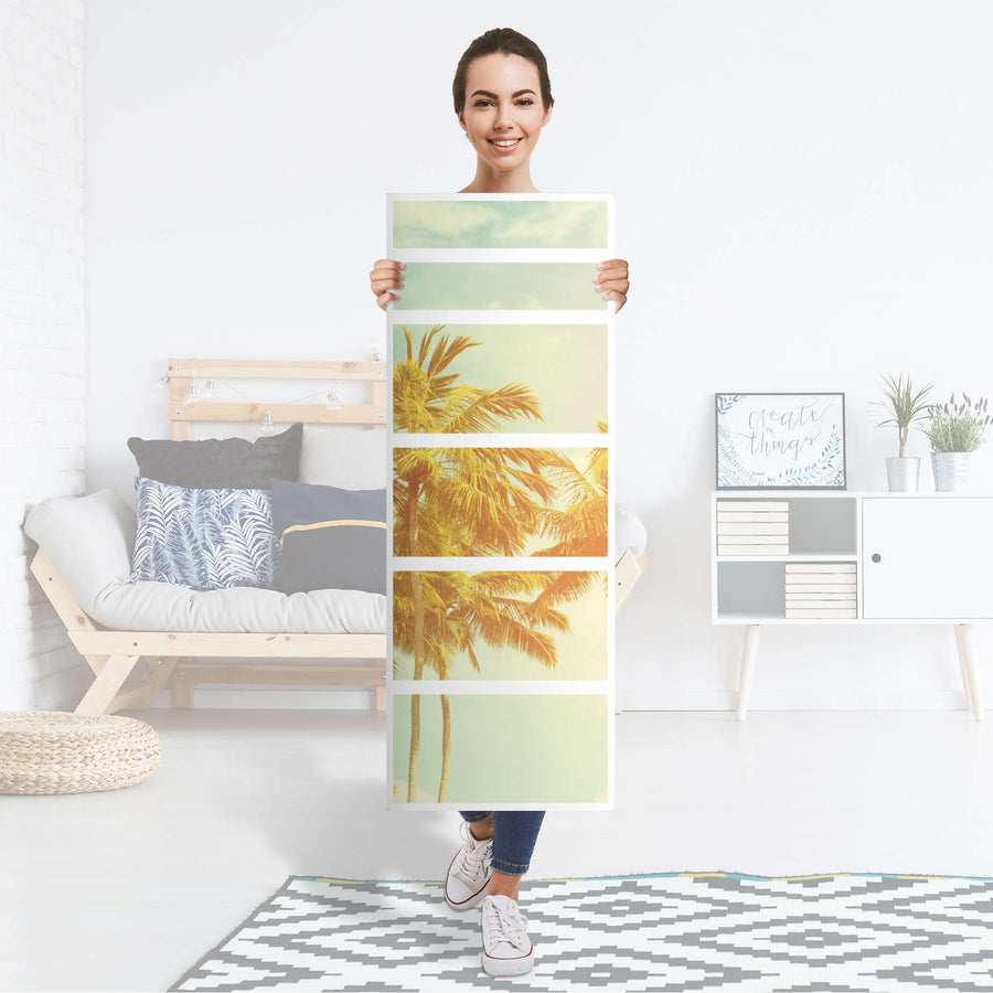 Klebefolie Sun Flair - IKEA Malm Kommode 6 Schubladen (schmal) - Folie