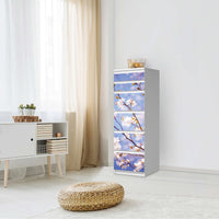 Klebefolie Apple Blossoms - IKEA Malm Kommode 6 Schubladen (schmal) - Schlafzimmer