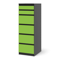 Klebefolie Hellgrün Dark - IKEA Malm Kommode 6 Schubladen (schmal) - schwarz