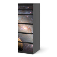 Klebefolie Milky Way - IKEA Malm Kommode 6 Schubladen (schmal) - schwarz