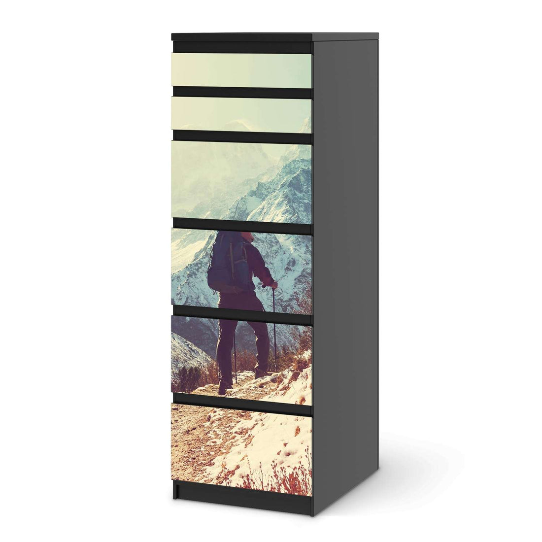 Klebefolie The sky is the limit - IKEA Malm Kommode 6 Schubladen (schmal) - schwarz