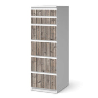 Klebefolie Dark washed - IKEA Malm Kommode 6 Schubladen (schmal)  - weiss