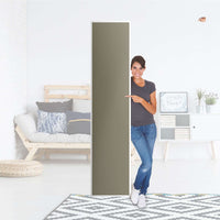 Klebefolie Braungrau Light - IKEA Pax Schrank 236 cm Höhe - 1 Tür - Folie