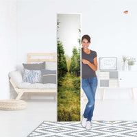 Klebefolie Green Alley - IKEA Pax Schrank 236 cm Höhe - 1 Tür - Folie