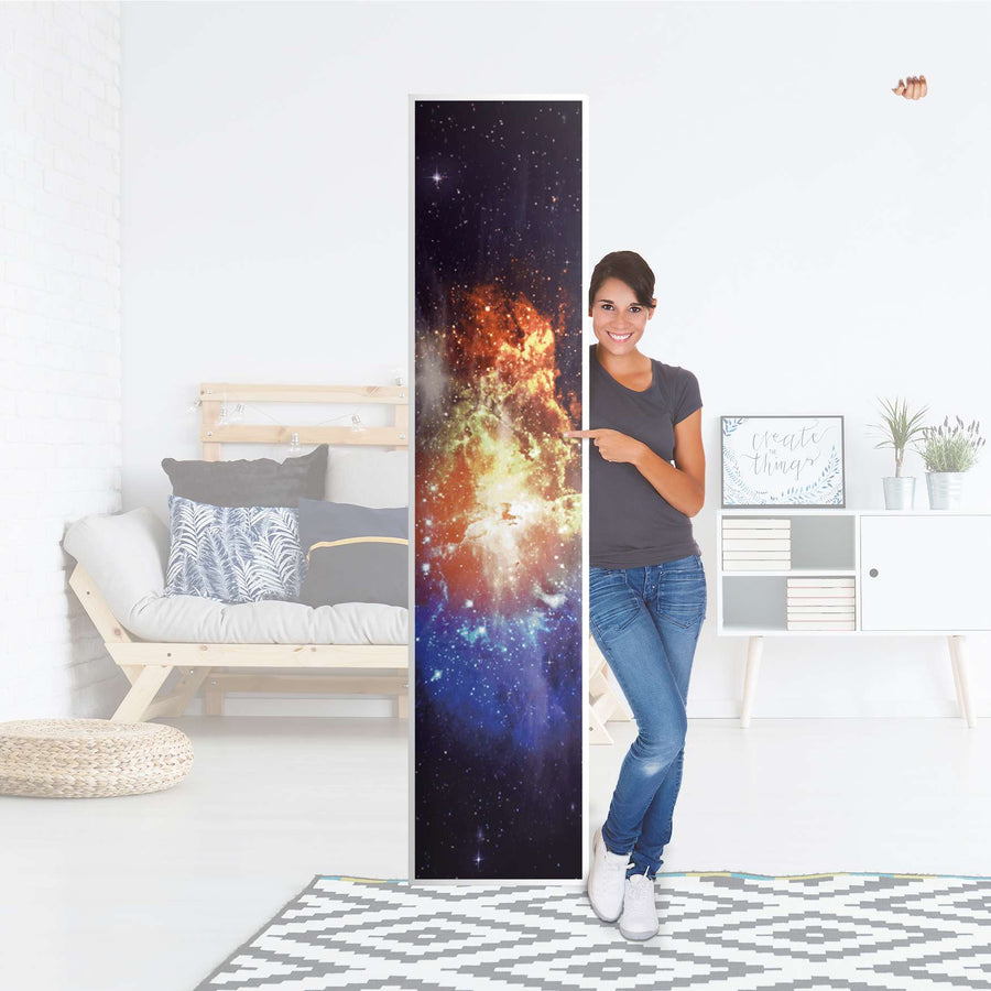 Klebefolie Nebula - IKEA Pax Schrank 236 cm Höhe - 1 Tür - Folie