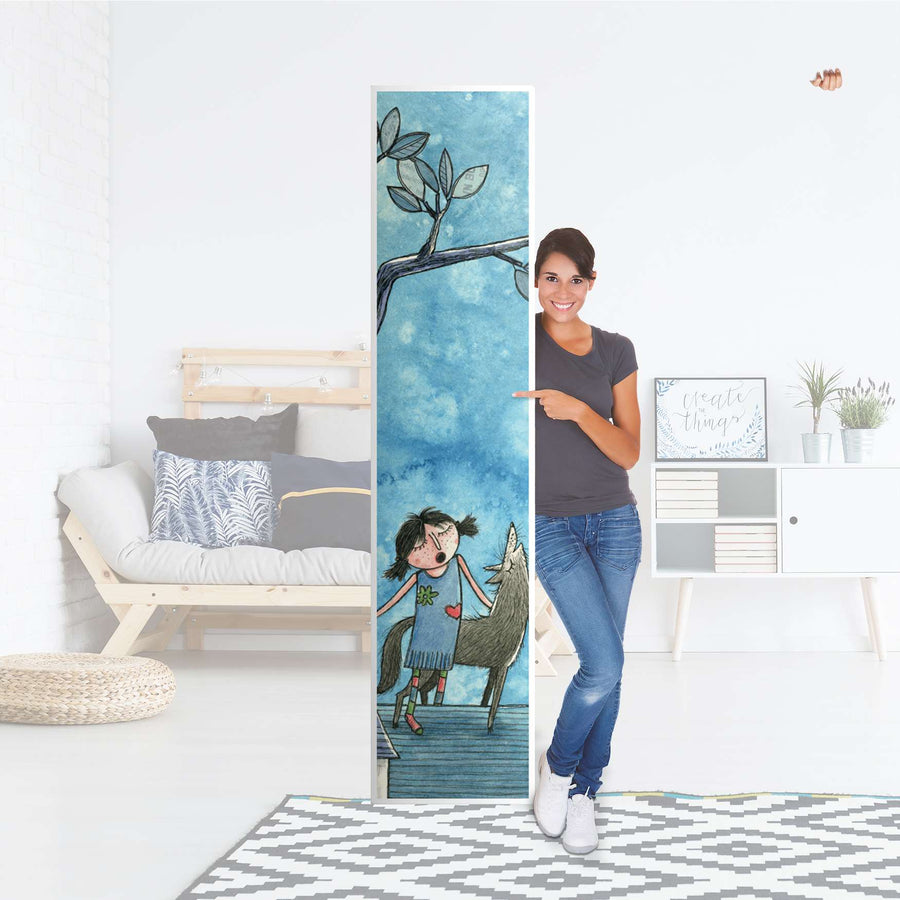 Klebefolie Nocturnal Pleasure - IKEA Pax Schrank 236 cm Höhe - 1 Tür - Folie
