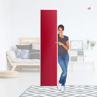 Klebefolie Rot Dark - IKEA Pax Schrank 236 cm Höhe - 1 Tür - Folie