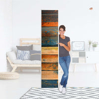 Klebefolie Wooden - IKEA Pax Schrank 236 cm Höhe - 1 Tür - Folie