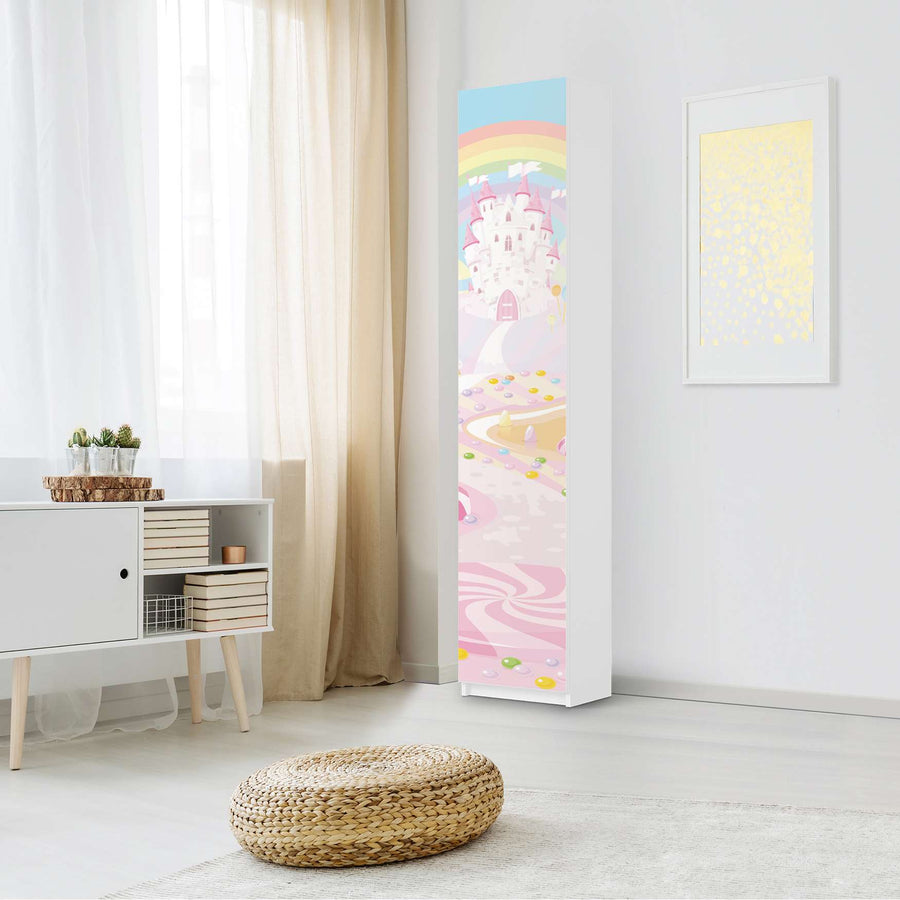 Klebefolie Candyland - IKEA Pax Schrank 236 cm Höhe - 1 Tür - Kinderzimmer