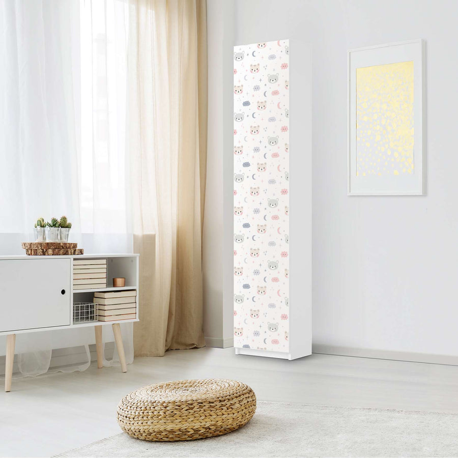 Klebefolie Sweet Dreams - IKEA Pax Schrank 236 cm Höhe - 1 Tür - Kinderzimmer