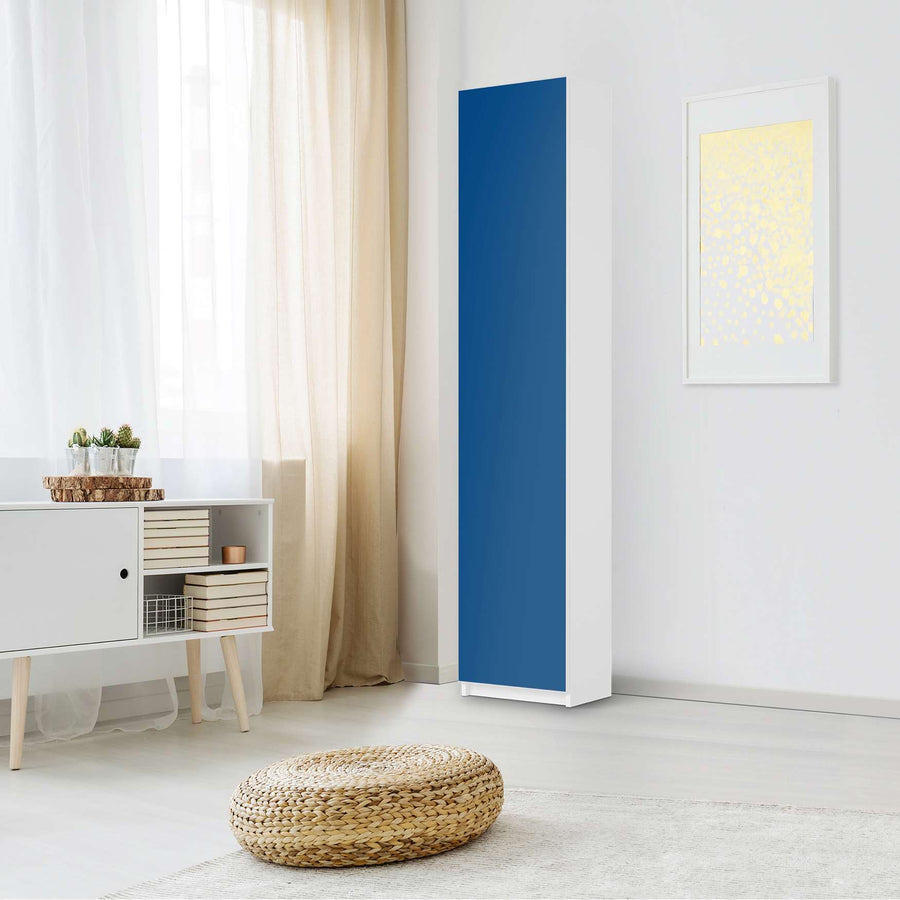 Klebefolie Blau Dark - IKEA Pax Schrank 236 cm Höhe - 1 Tür - Schlafzimmer