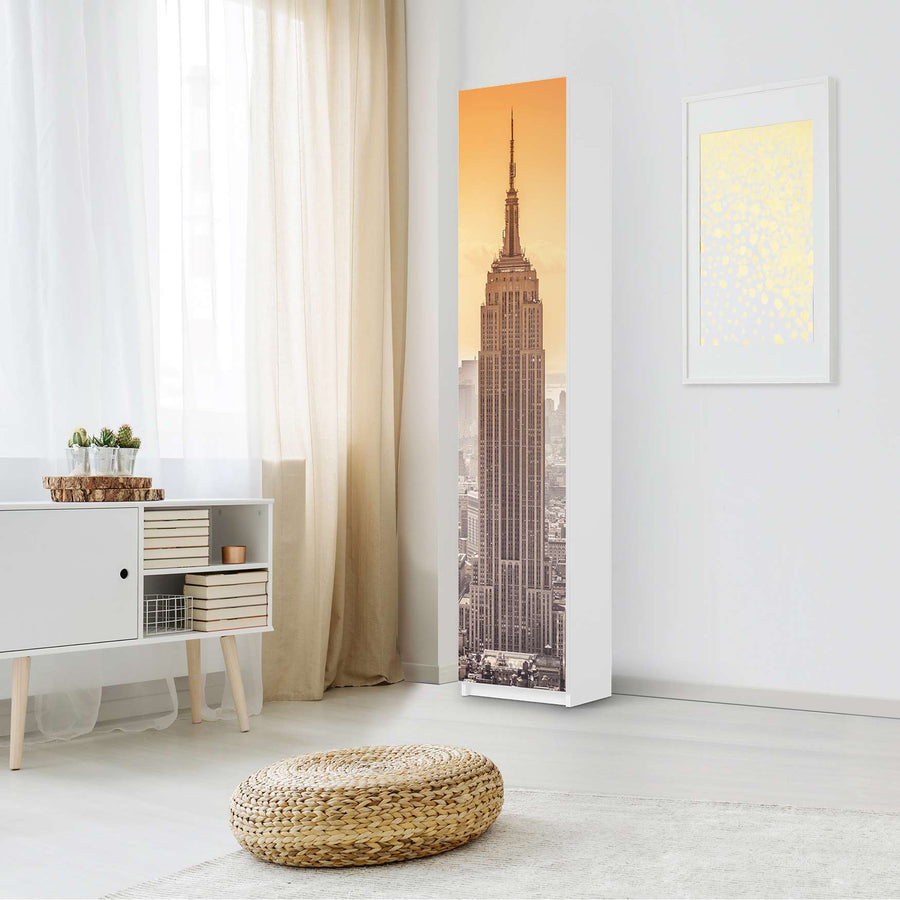 Klebefolie Empire State Building - IKEA Pax Schrank 236 cm Höhe - 1 Tür - Schlafzimmer