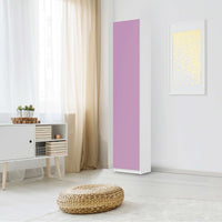 Klebefolie Flieder Light - IKEA Pax Schrank 236 cm Höhe - 1 Tür - Schlafzimmer