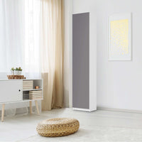 Klebefolie Grau Light - IKEA Pax Schrank 236 cm Höhe - 1 Tür - Schlafzimmer