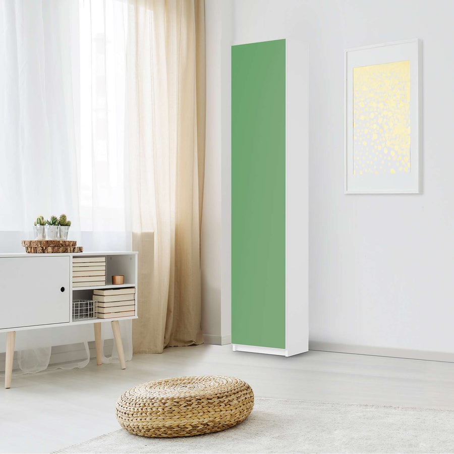 Klebefolie Grün Light - IKEA Pax Schrank 236 cm Höhe - 1 Tür - Schlafzimmer