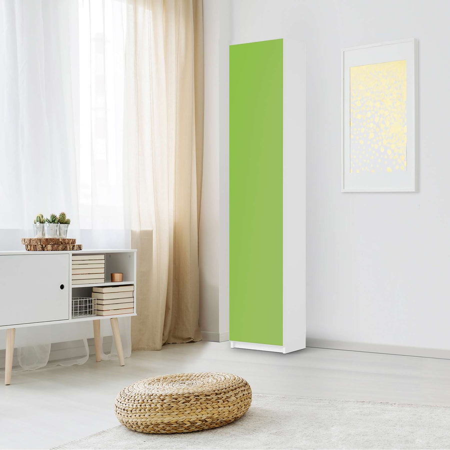 Klebefolie Hellgrün Dark - IKEA Pax Schrank 236 cm Höhe - 1 Tür - Schlafzimmer