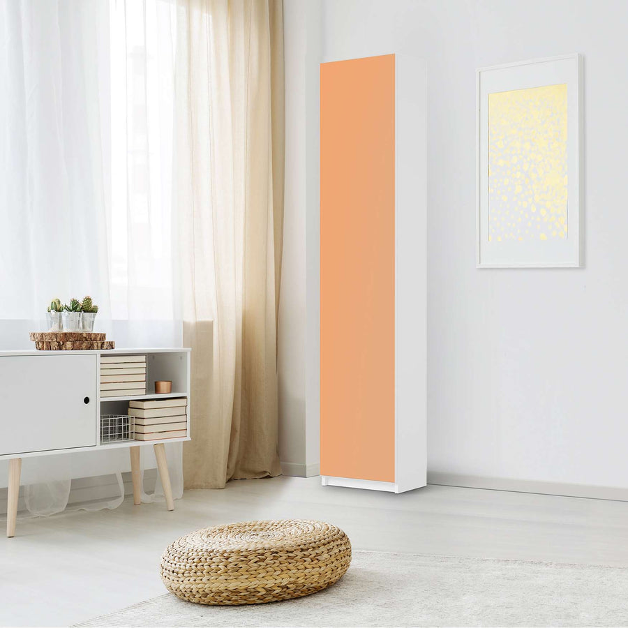 Klebefolie Orange Light - IKEA Pax Schrank 236 cm Höhe - 1 Tür - Schlafzimmer