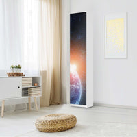 Klebefolie Sunrise - IKEA Pax Schrank 236 cm Höhe - 1 Tür - Schlafzimmer