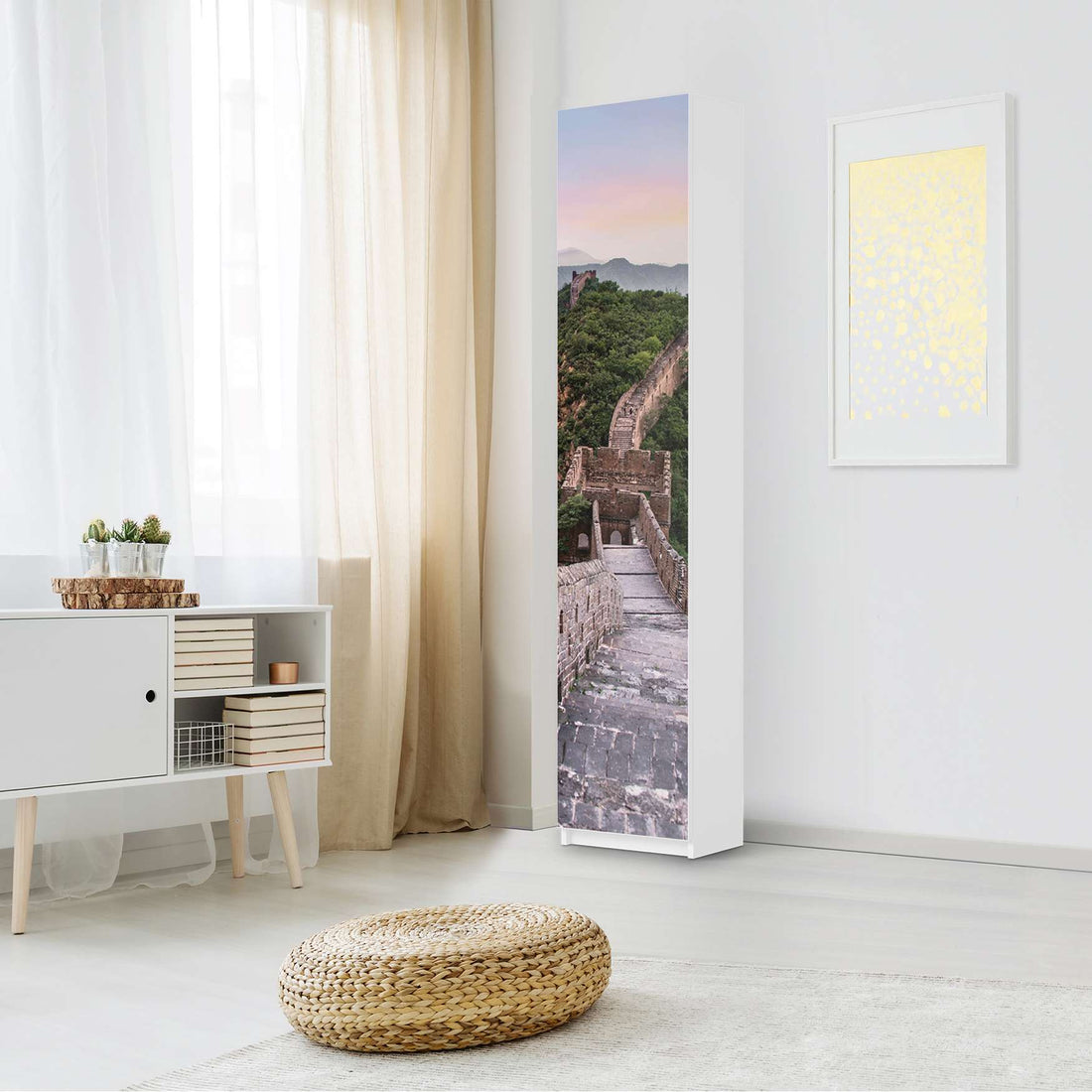 Klebefolie The Great Wall - IKEA Pax Schrank 236 cm Höhe - 1 Tür - Schlafzimmer