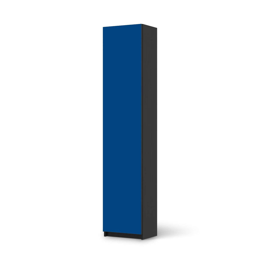 Klebefolie Blau Dark - IKEA Pax Schrank 236 cm Höhe - 1 Tür - schwarz