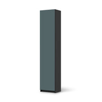 Klebefolie Blaugrau Light - IKEA Pax Schrank 236 cm Höhe - 1 Tür - schwarz