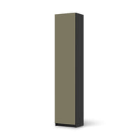 Klebefolie Braungrau Light - IKEA Pax Schrank 236 cm Höhe - 1 Tür - schwarz