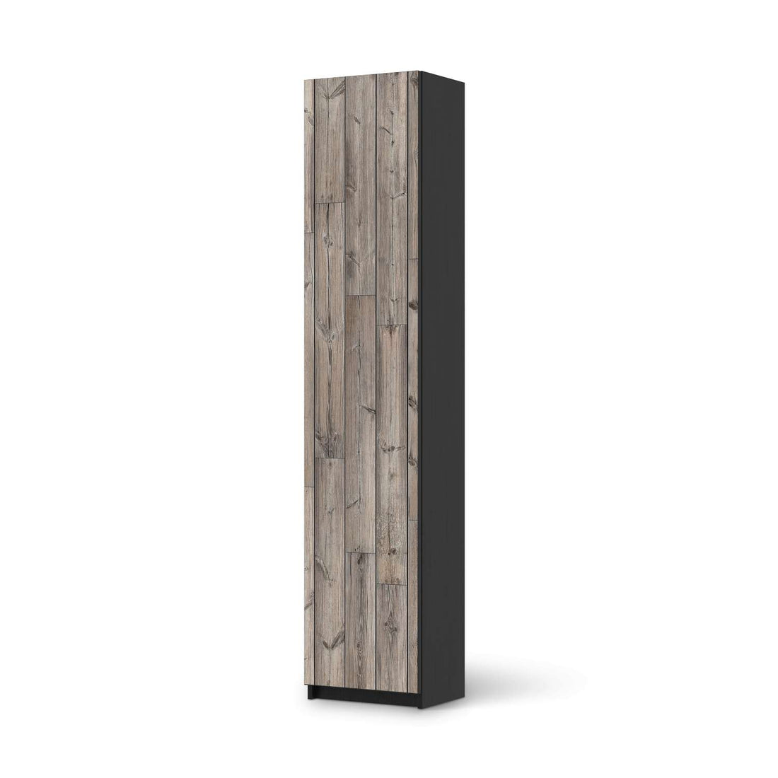 Klebefolie Dark washed - IKEA Pax Schrank 236 cm Höhe - 1 Tür - schwarz