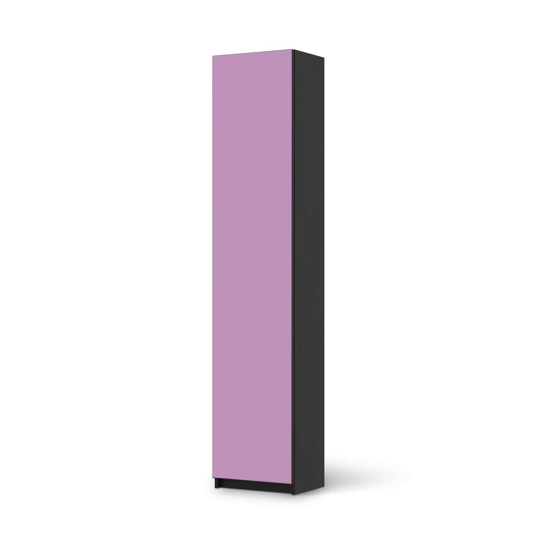 Klebefolie Flieder Light - IKEA Pax Schrank 236 cm Höhe - 1 Tür - schwarz