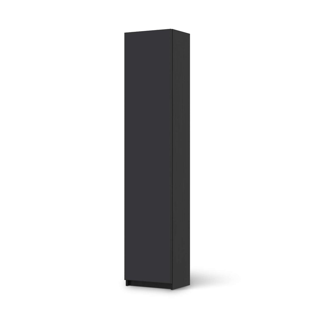 Klebefolie Grau Dark - IKEA Pax Schrank 236 cm Höhe - 1 Tür - schwarz