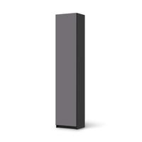 Klebefolie Grau Light - IKEA Pax Schrank 236 cm Höhe - 1 Tür - schwarz
