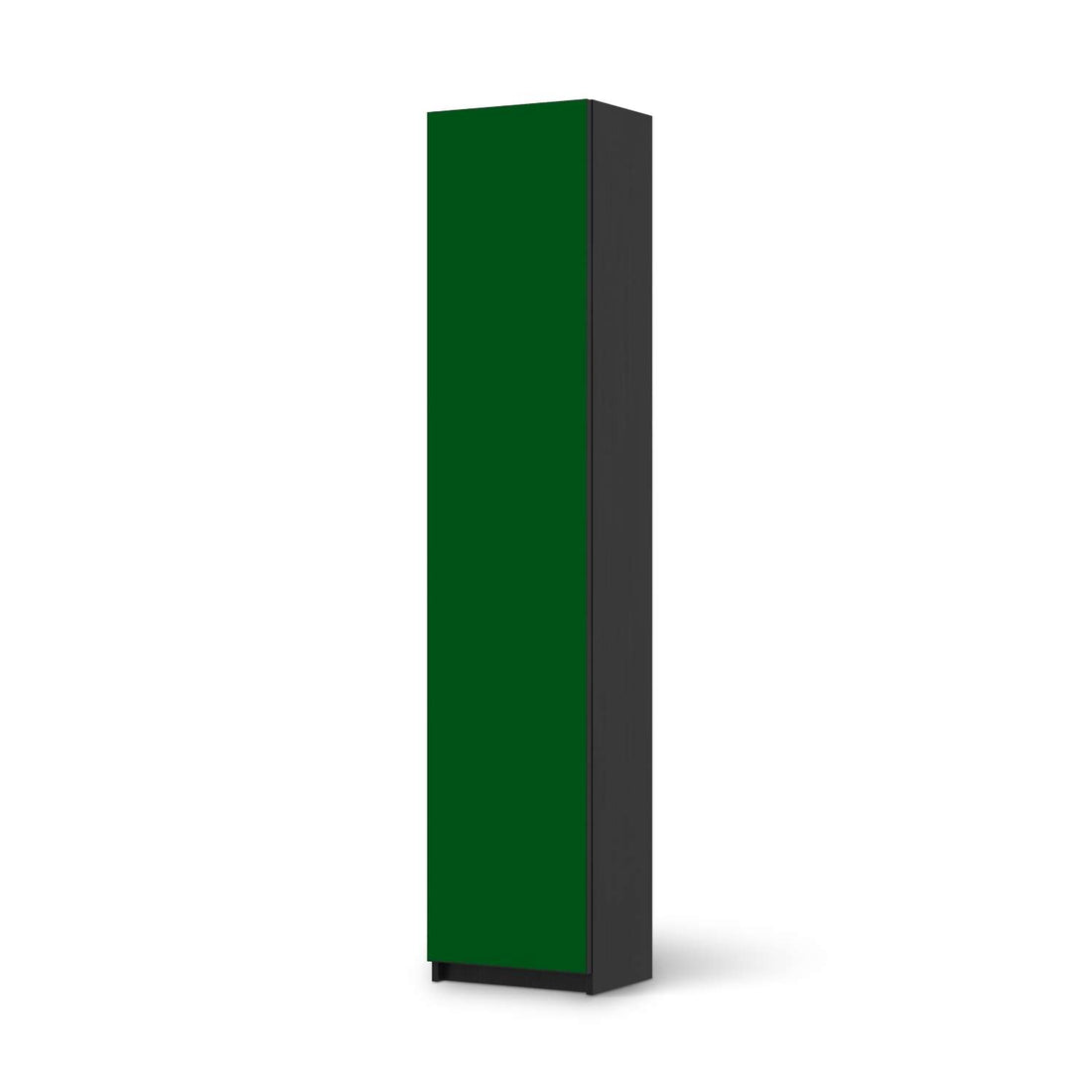 Klebefolie Grün Dark - IKEA Pax Schrank 236 cm Höhe - 1 Tür - schwarz