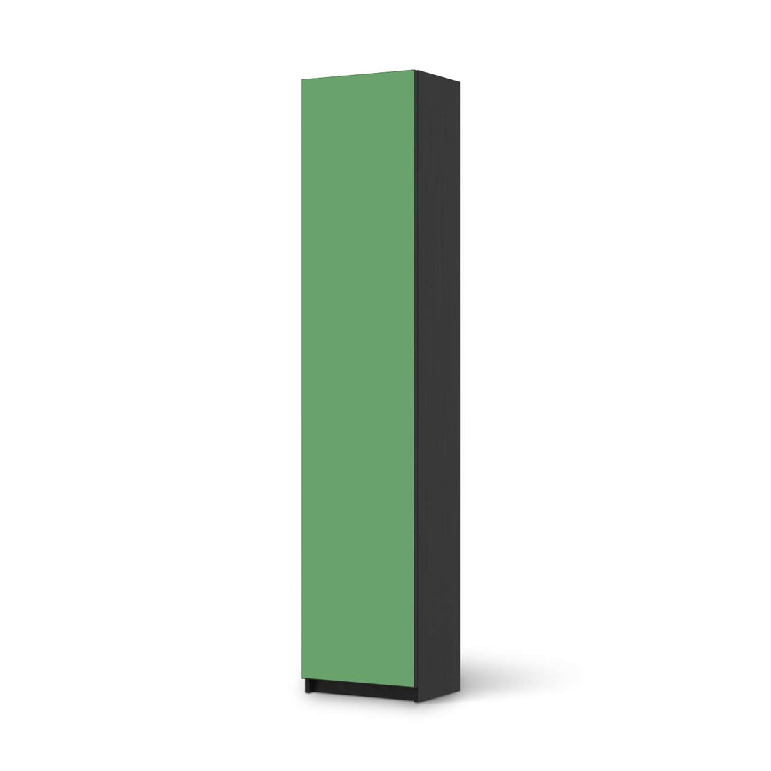 Klebefolie Grün Light - IKEA Pax Schrank 236 cm Höhe - 1 Tür - schwarz