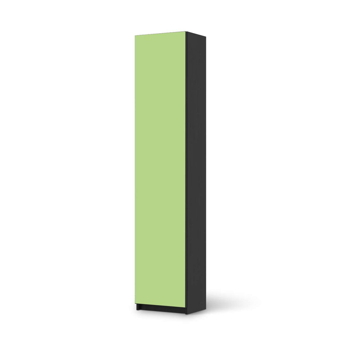 Klebefolie Hellgrün Light - IKEA Pax Schrank 236 cm Höhe - 1 Tür - schwarz