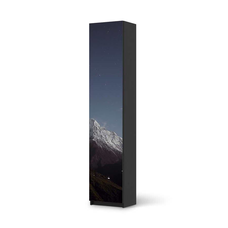 Klebefolie Mountain Sky - IKEA Pax Schrank 236 cm Höhe - 1 Tür - schwarz