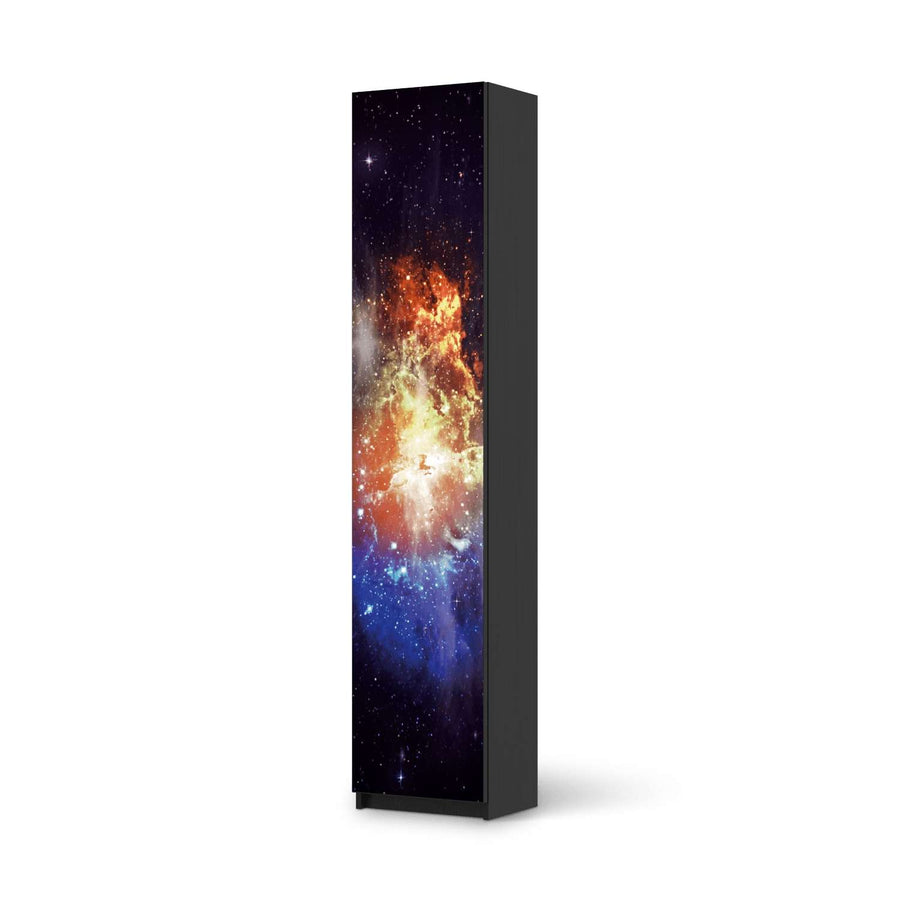 Klebefolie Nebula - IKEA Pax Schrank 236 cm Höhe - 1 Tür - schwarz
