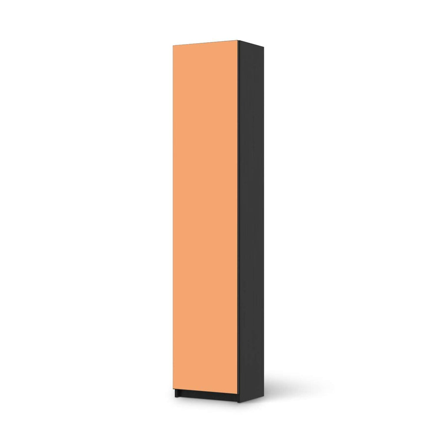 Klebefolie Orange Light - IKEA Pax Schrank 236 cm Höhe - 1 Tür - schwarz